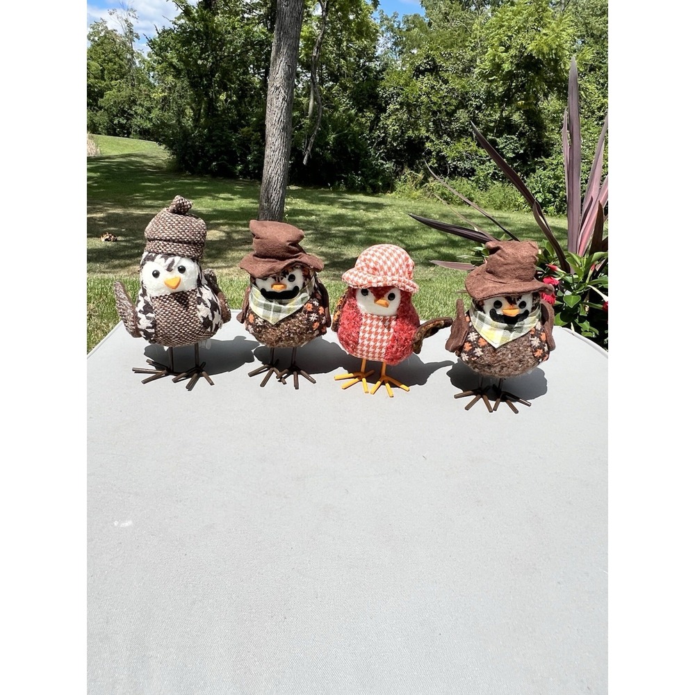 Autumn Seasonal Birds Thanksgiving Fall Home Decor Target Style Figurines